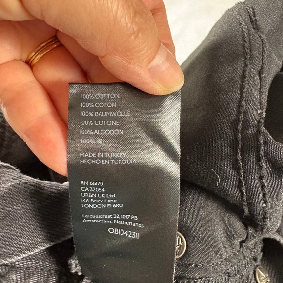 We The Free Maggie Mid Rise Straight Jeans 31 Distressed Cropped Festival Boho - Picture 6 of 8